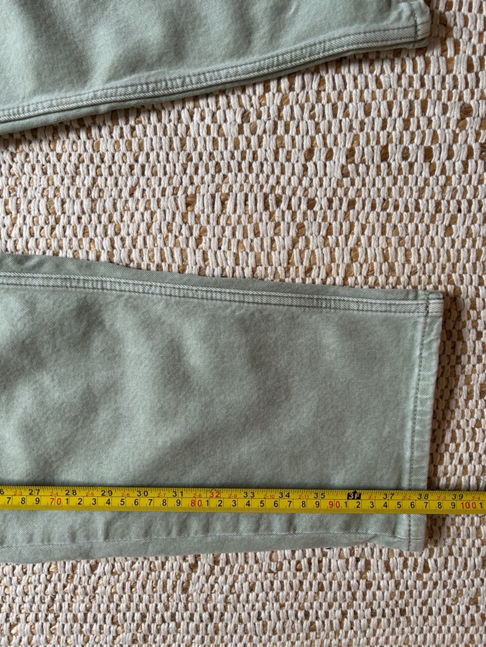 Everlane Way-High Jean in sage green - Picture 4 of 6